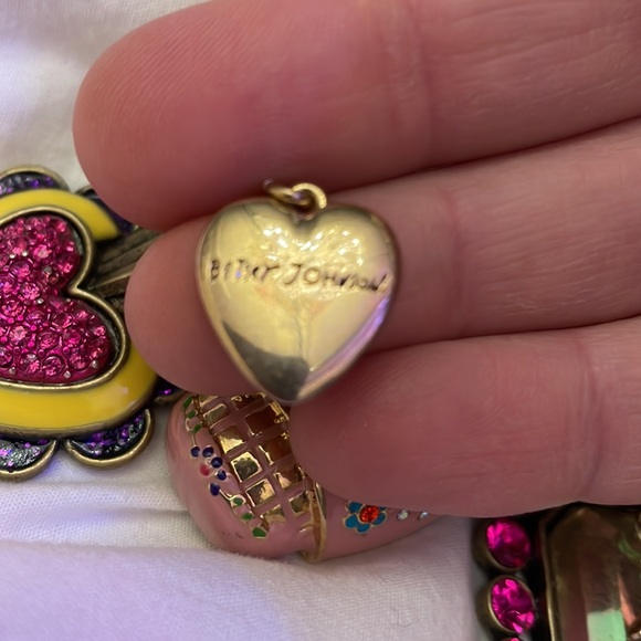 Vintage Betsey Johnson Pink sugar skull charm bracelet - Picture 10 of 12